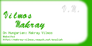 vilmos makray business card